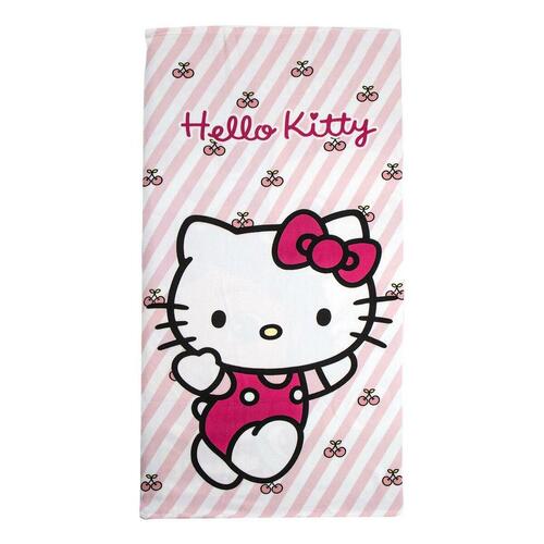 Strandhåndklæde Hello Kitty Lyserød 70 x 140 cm