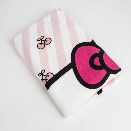 Strandhåndklæde Hello Kitty Lyserød 70 x 140 cm