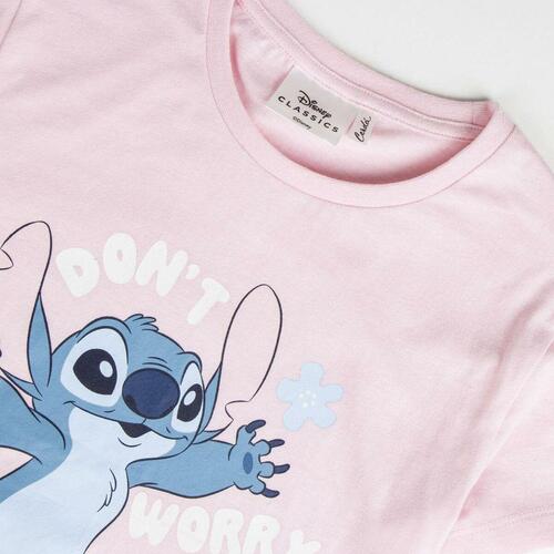 Børnepyjamasser Stitch Pink 12 år