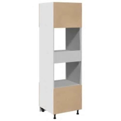Skab til mikroovn 60x57x207 cm konstrueret træ sonoma-eg