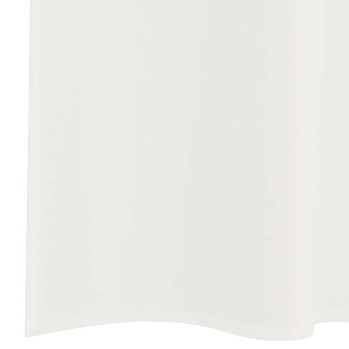 Voile-gardiner med løkker 2 stk. 140x140 cm hvid