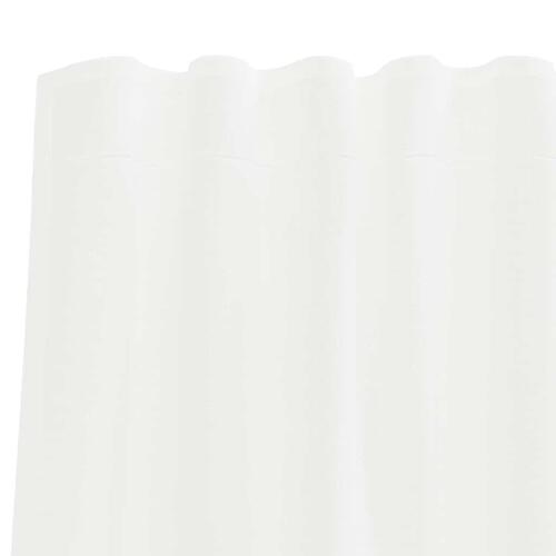 Voile-gardiner med løkker 2 stk. 140x140 cm hvid