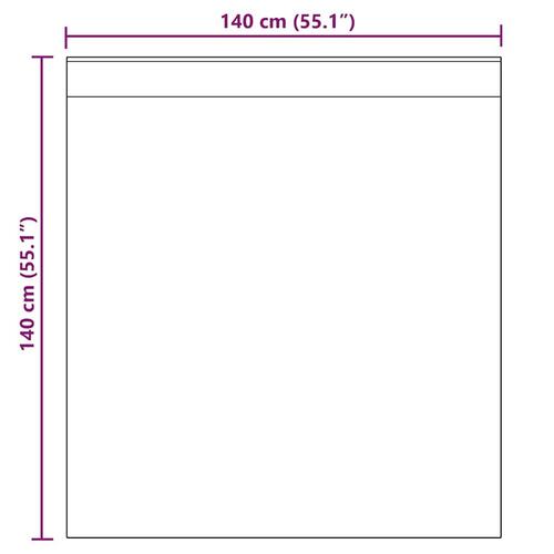 Voile-gardiner med løkker 2 stk. 140x140 cm hvid