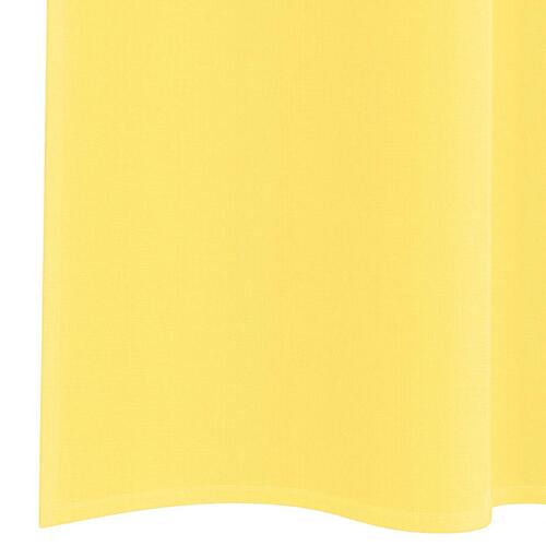 Voile-gardiner med løkker 2 stk. 140x245 cm gul