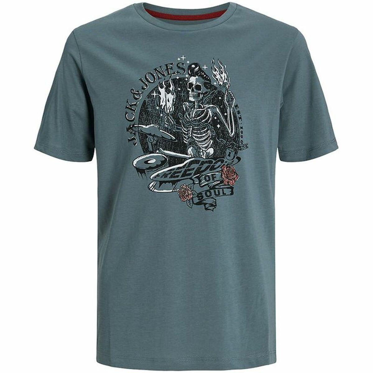 Jack & Jones børne T-shirt med skull rock print - 10 år