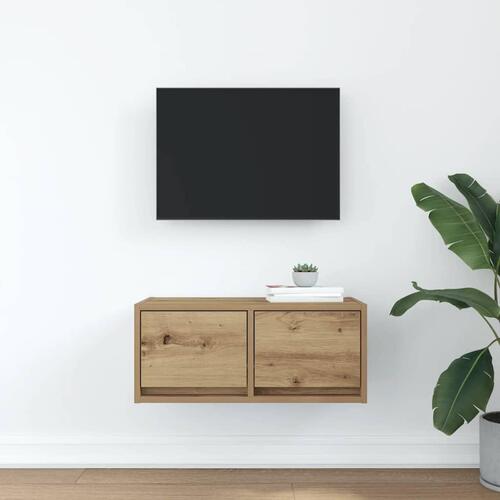 Tv-bord 60x31x25,5 cm konstrueret træ kunsteg