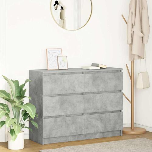 Skænk 100x35x76 cm konstrueret træ betongrå