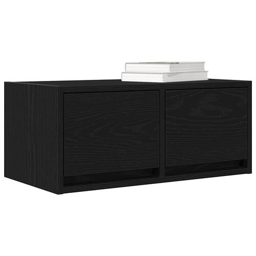 Tv-borde 2 stk. 60x31x25,5 cm konstrueret træ sort egetræsfarve
