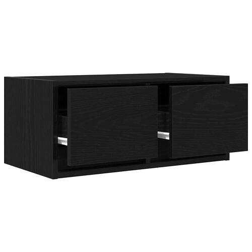 Tv-borde 2 stk. 60x31x25,5 cm konstrueret træ sort egetræsfarve