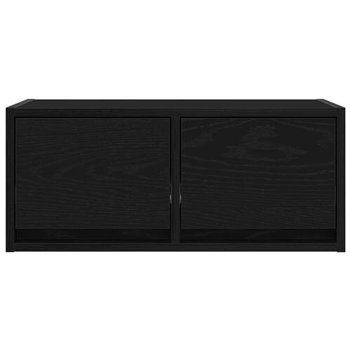 Tv-borde 2 stk. 60x31x25,5 cm konstrueret træ sort egetræsfarve