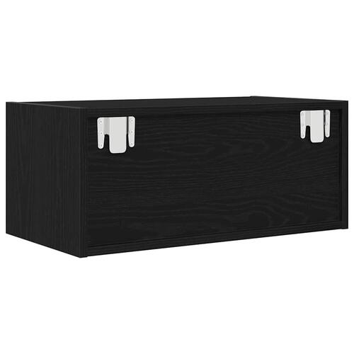 Tv-borde 2 stk. 60x31x25,5 cm konstrueret træ sort egetræsfarve