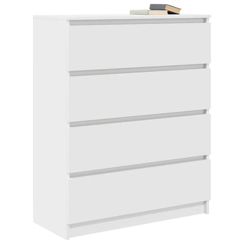 Skab 80x35x99 cm konstrueret træ hvid