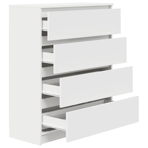 Skab 80x35x99 cm konstrueret træ hvid