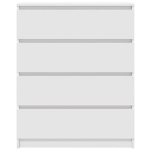Skab 80x35x99 cm konstrueret træ hvid