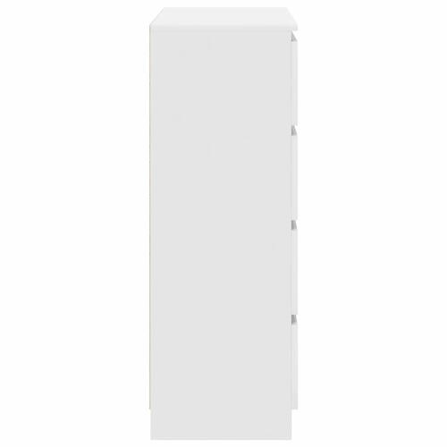 Skab 80x35x99 cm konstrueret træ hvid
