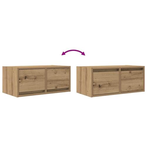 Tv-borde 2 stk. 60x31x25,5 cm konstrueret træ kunsteg