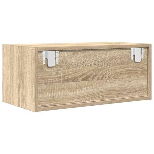 Tv-bord 60x31x25,5 cm konstrueret træ sonoma-eg