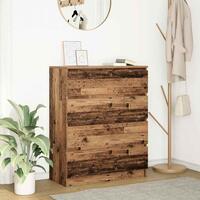 Skænk 80x35x99 cm konstrueret træ antikt træ