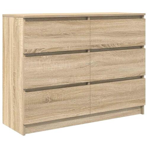 Skænk 100x35x76 cm konstrueret træ sonoma-eg