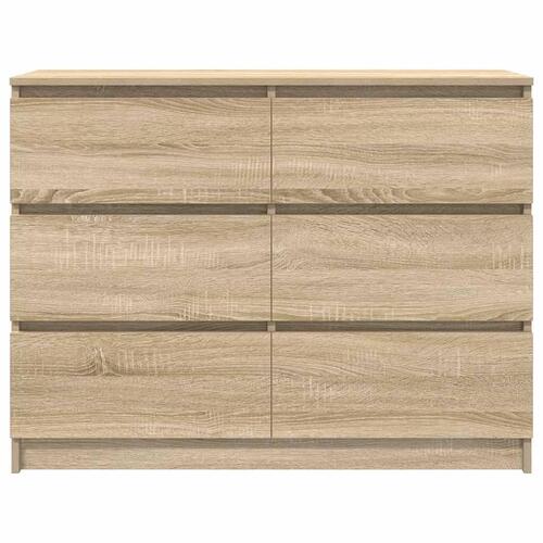 Skænk 100x35x76 cm konstrueret træ sonoma-eg