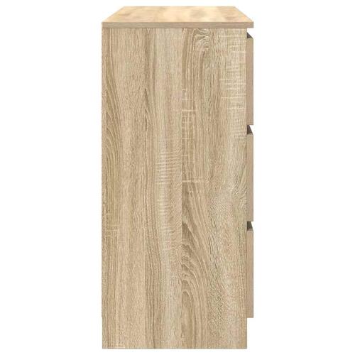 Skænk 100x35x76 cm konstrueret træ sonoma-eg