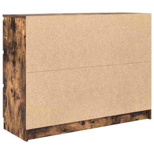 Skænk 100x35x76 cm konstrueret træ røget egetræsfarve