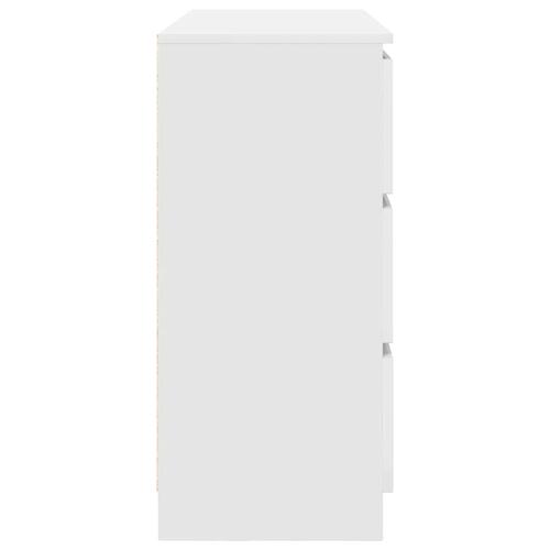Skænk 100x35x76 cm konstrueret træ hvid