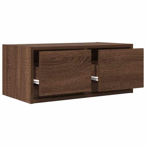 Tv-borde 2 stk. 60x31x25,5 cm konstrueret træ brunt egetræ
