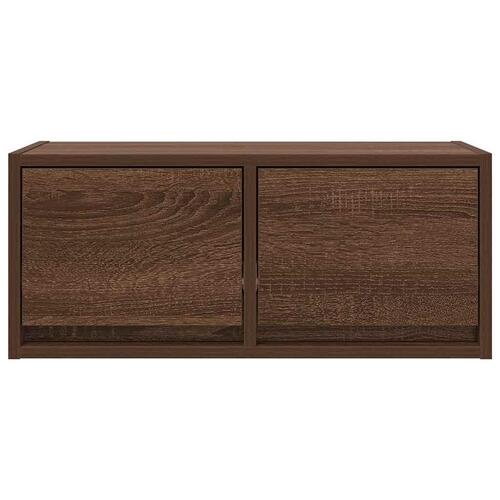 Tv-borde 2 stk. 60x31x25,5 cm konstrueret træ brunt egetræ