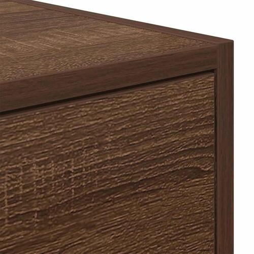Tv-borde 2 stk. 60x31x25,5 cm konstrueret træ brunt egetræ