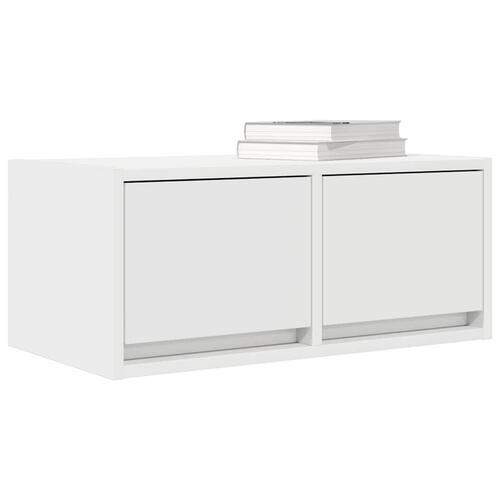 Tv-bord 60x31x25,5 cm konstrueret træ hvid