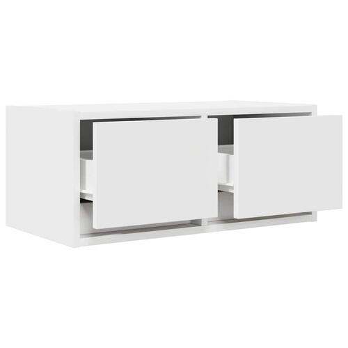 Tv-bord 60x31x25,5 cm konstrueret træ hvid