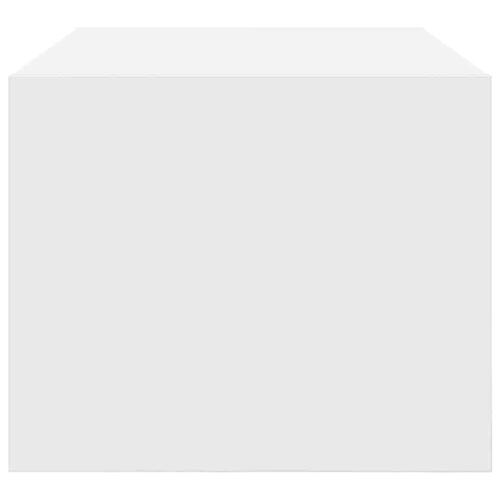Tv-bord 60x31x25,5 cm konstrueret træ hvid