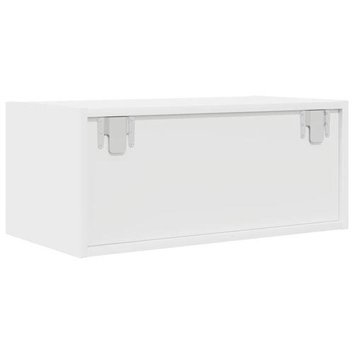 Tv-bord 60x31x25,5 cm konstrueret træ hvid