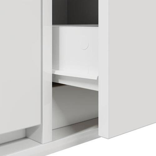 Tv-bord 60x31x25,5 cm konstrueret træ hvid