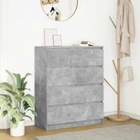 Skænk 80x35x99 cm konstrueret træ betongrå