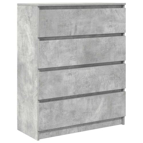Skænk 80x35x99 cm konstrueret træ betongrå