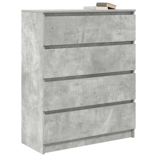 Skænk 80x35x99 cm konstrueret træ betongrå