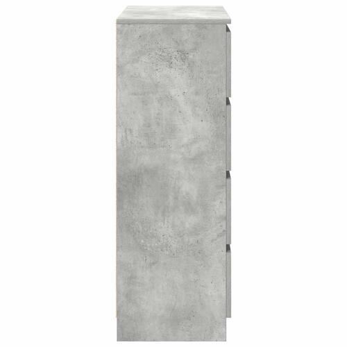 Skænk 80x35x99 cm konstrueret træ betongrå