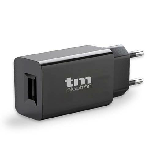 Vægoplader TM Electron Sort 5 V USB