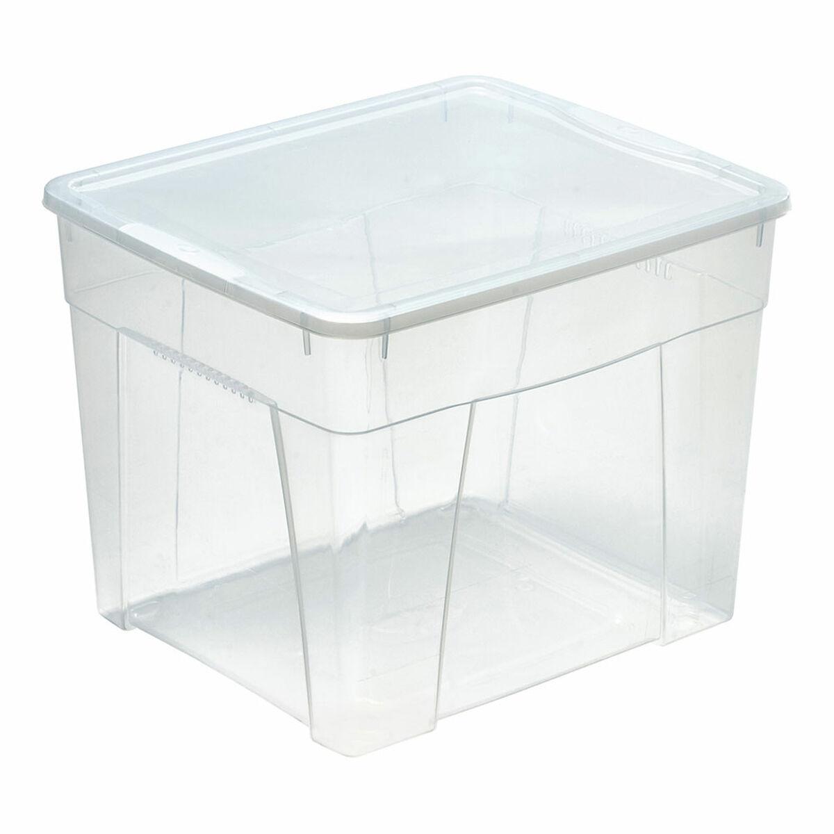 Spandbeholder Mondex space box 4 h 34,5l Gennemsigtig polypropylen 34,5 L 42 x 35 x 33 cm