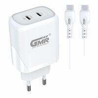 Vægoplader Goms 40 W USB-C x 2