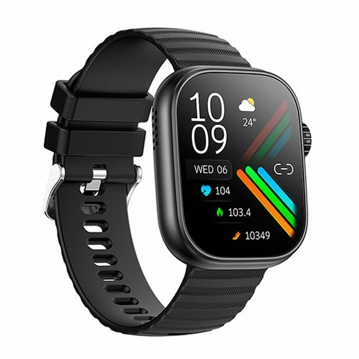 Aiwa Smartwatch - Sort (Bluetooth 5.1, IP67)