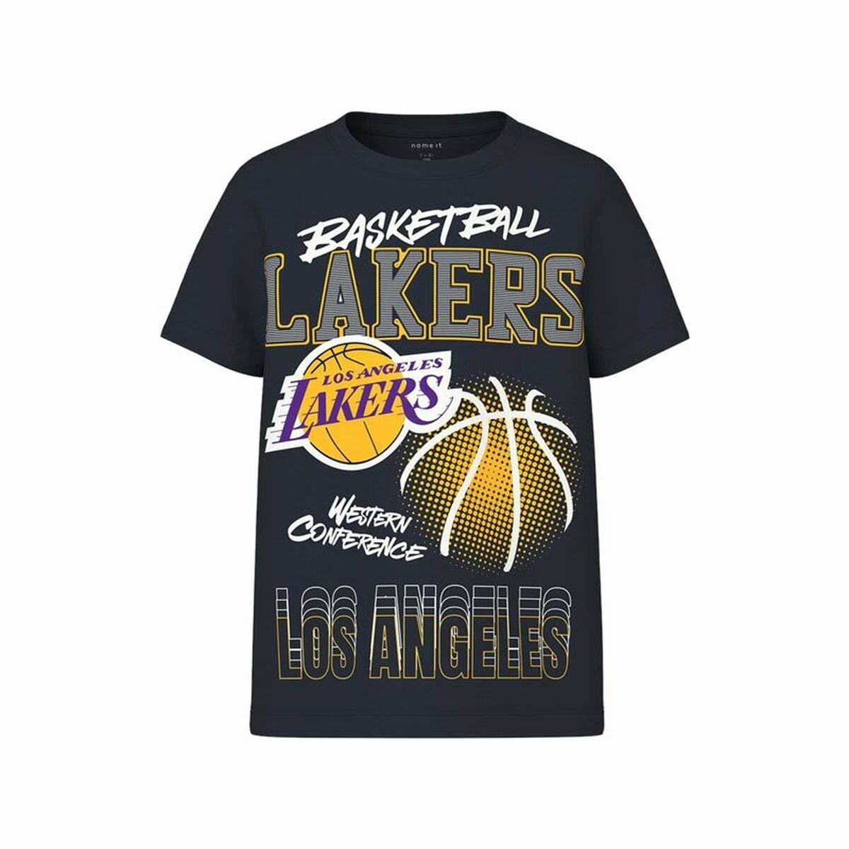Name It kortærmet T-shirt til drenge - NBA Lakers, marineblå (9-10 år)