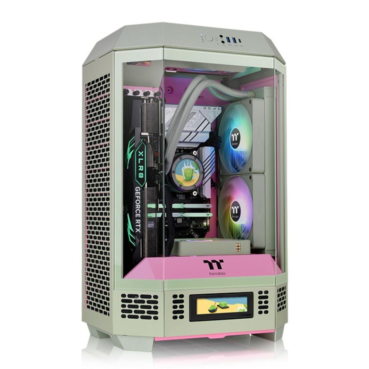 THERMALTAKE The Tower 300 Matcha Plum - ATX semi-tårn kabinet billede