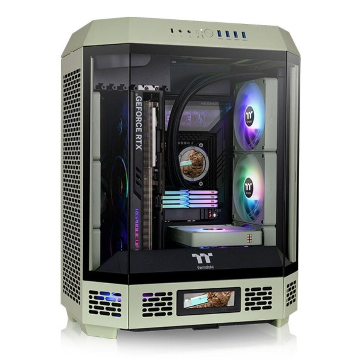 Thermaltake The Tower 600 Tårn ATX Ingen strømforsyning Grøn