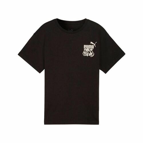 Børne Kortærmet T-shirt Puma Essenntials+ Mid 90S Graphic Sort 11-12 år