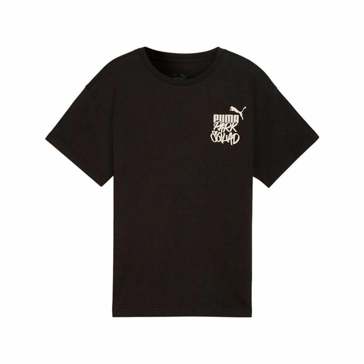 Børne Kortærmet T-shirt Puma Essenntials+ Mid 90S Graphic Sort 13-14 år