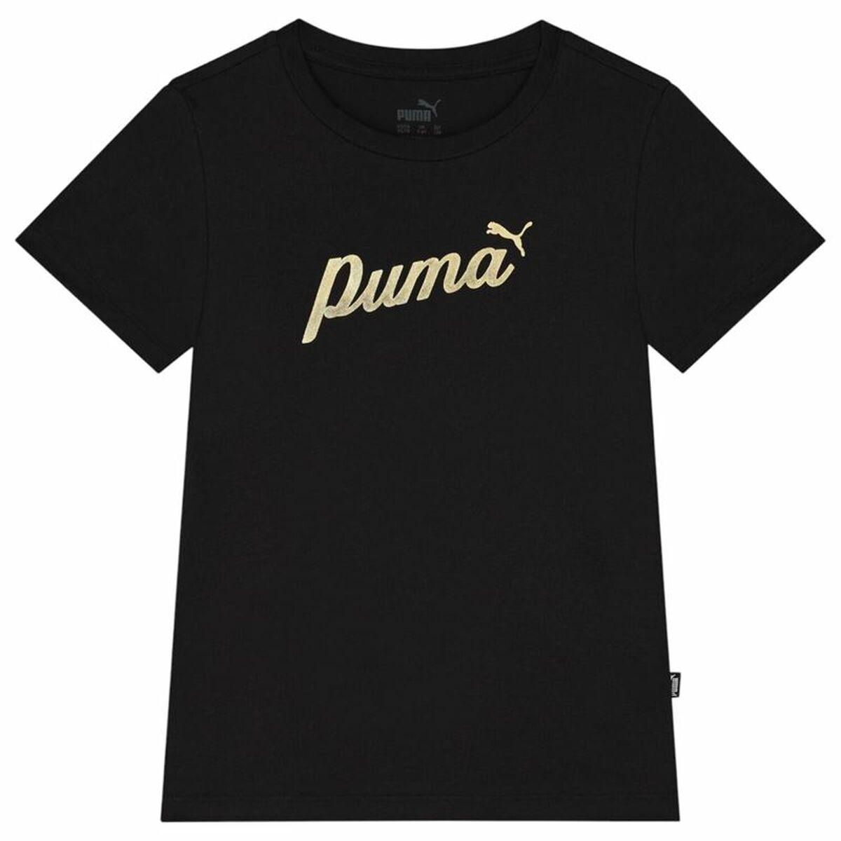 Puma Ess+ Script Metallic G t-shirt til piger - 15-16 år