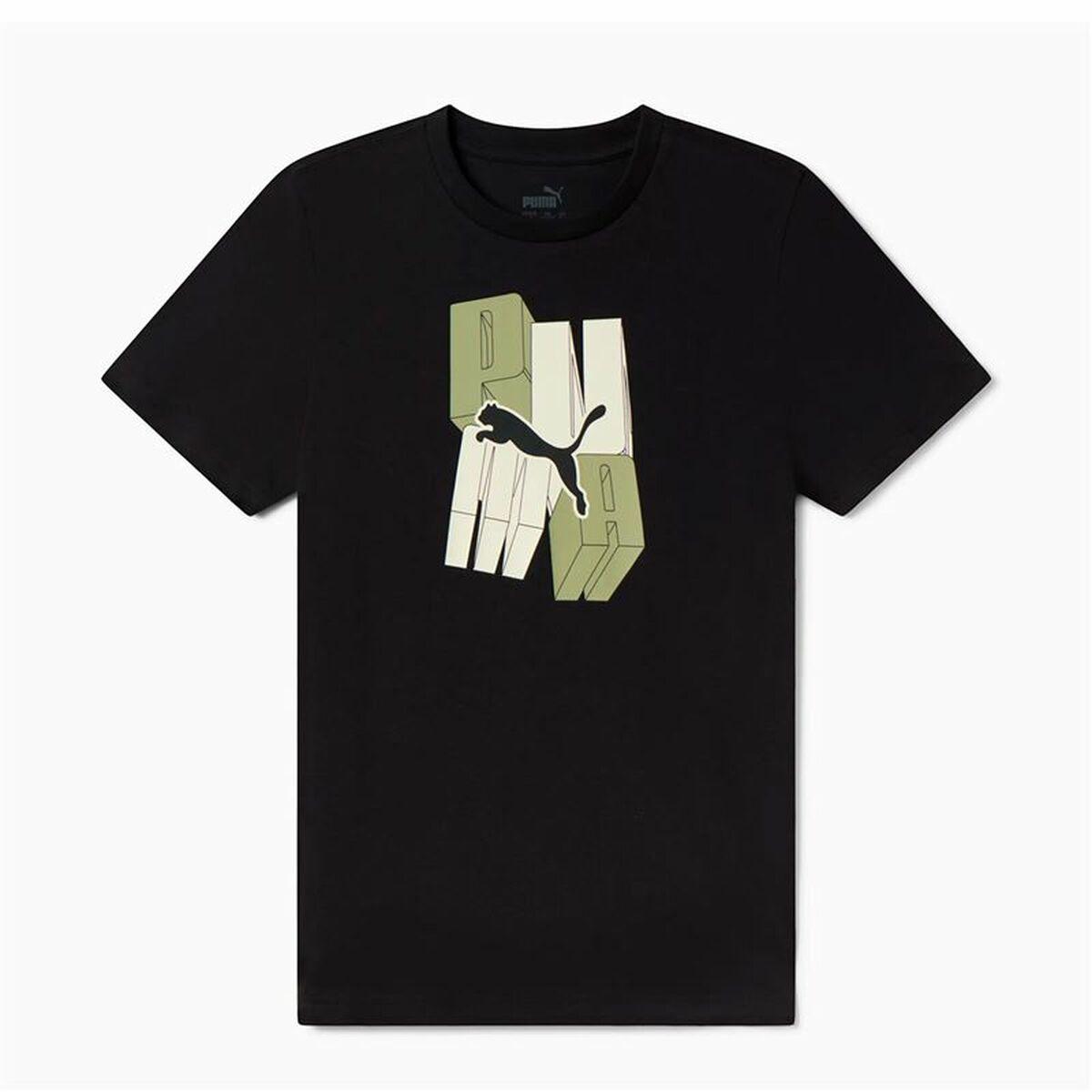 Børne Kortærmet T-shirt Puma Essentials+ Graphic Sort 11-12 år
